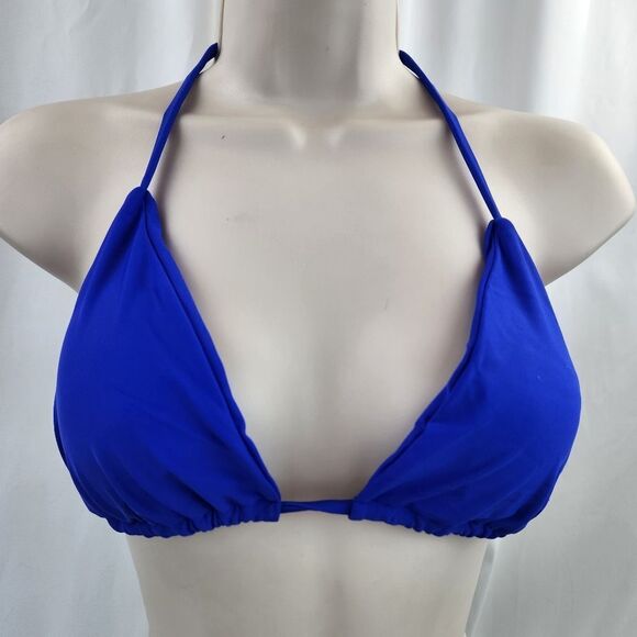 🔸️NIB Blue High Cut Brazilian String Bikini Medium - Picture 6 of 9